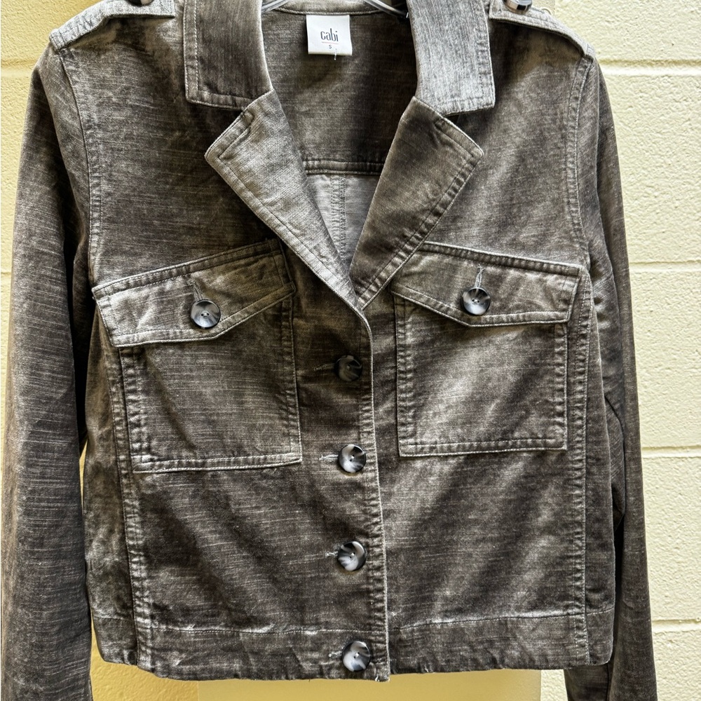 CAbi Charcoal Jean Jacket